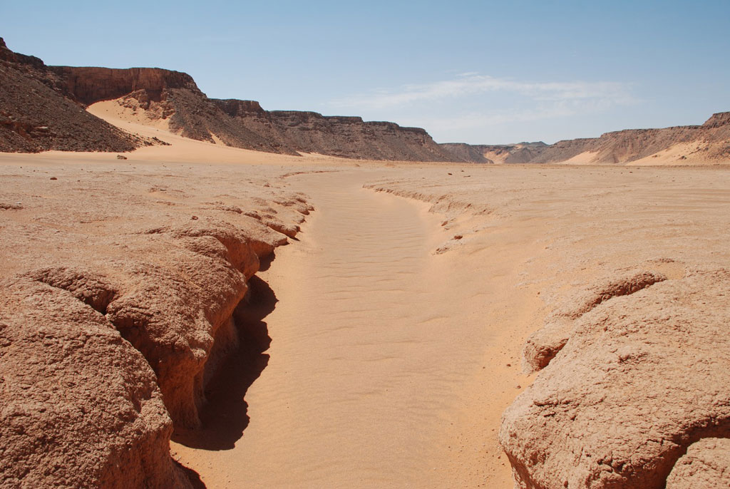 Suelo del paleolago del wadi Bakht