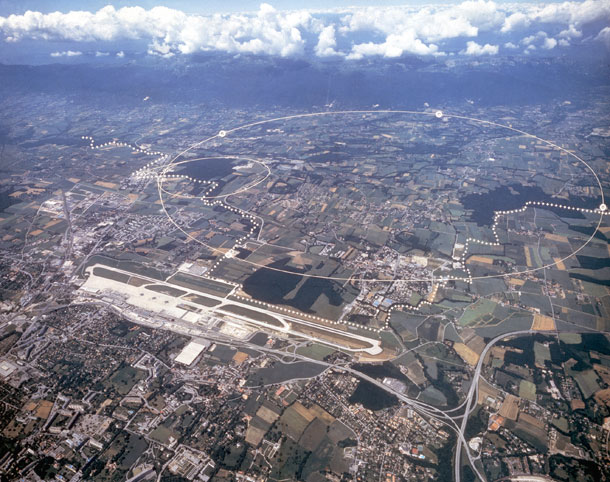 Vista aérea del CERN. Foto: © 2009 CERN