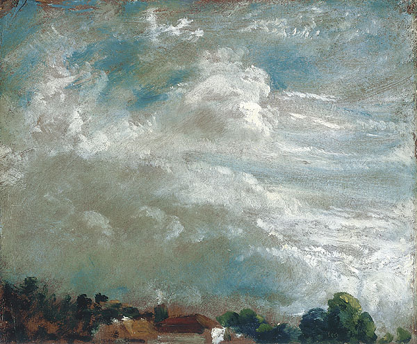 “Estudio de nubes, horizonte con árboles” (1821) John Constable. © Royal Academy of Arts, Londres