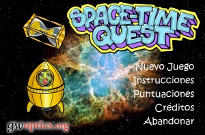 Captura de pantalla del juego Space Time Quest