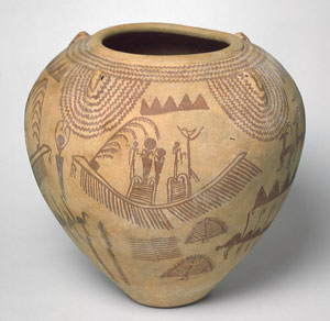 Ceràmica del període Naqada II, fàcilment identificable per la seua forma i decoració. Es data cap al 3450-3300 aC.